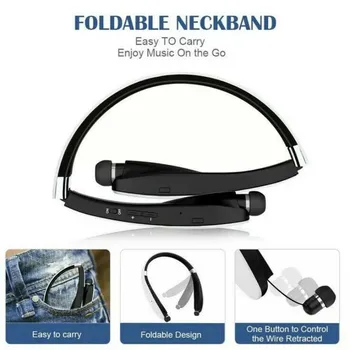 

SX-991 Wireless Bluetooth V5.0 Sport Stereo Earphone Headset with MIC Bass for IPhone LG Android Fone De Ouvido