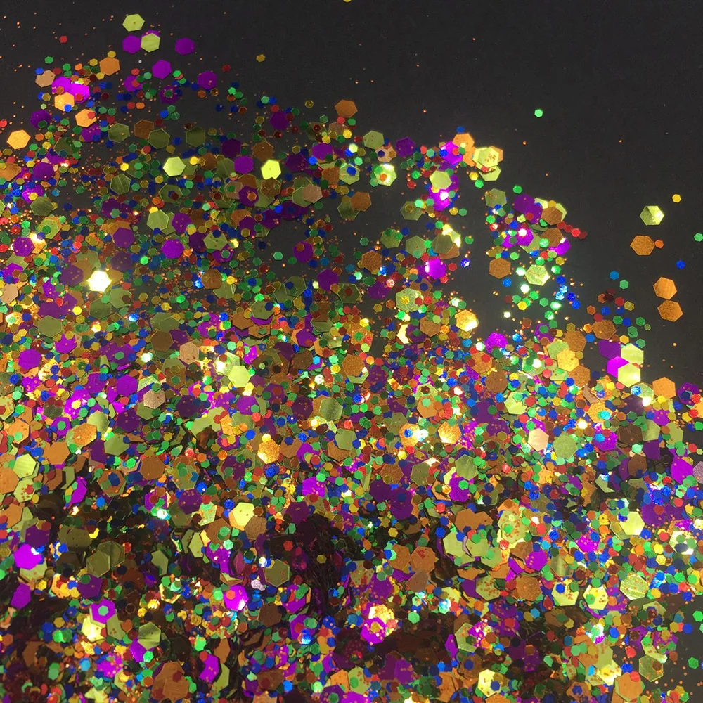 10g Multicolor Loose Sequins For Crafts DIY Nail Art Decoration Body Eye Face Glitter Chunky Sequin Wedding Festival Accessories | Дом и сад