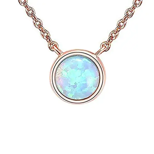 

PAVOI 14K Gold Plated Created Opal Necklace | Opal Necklaces for Women