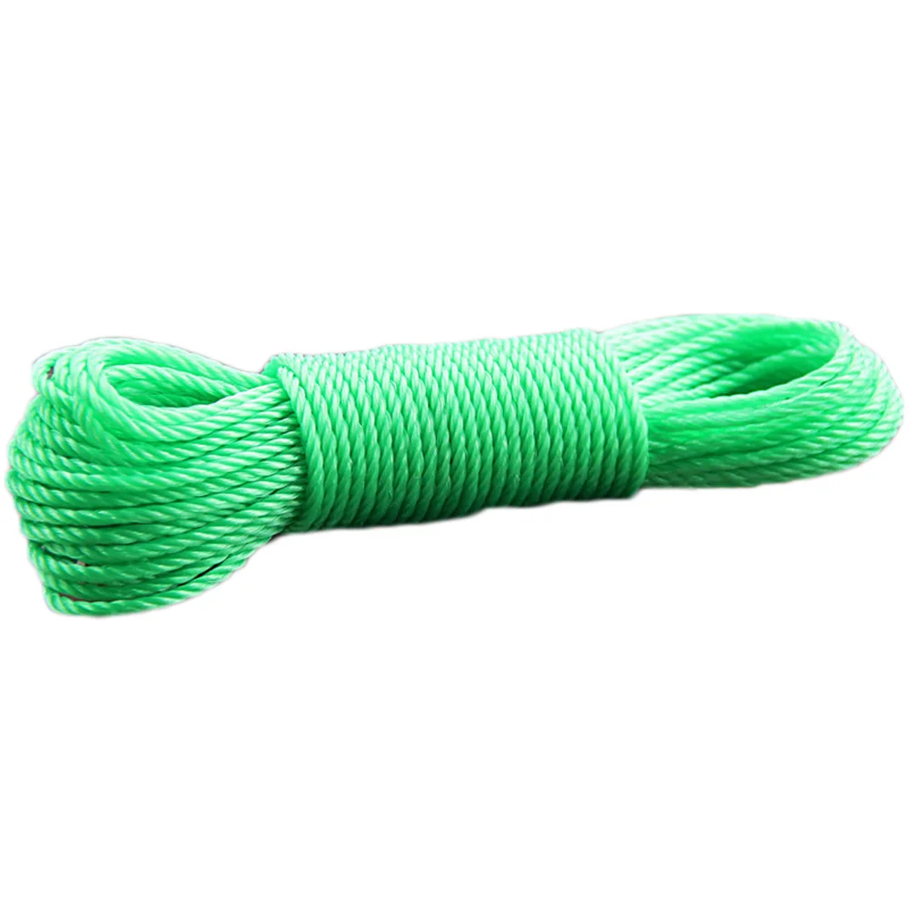 10 meters green Новое поступление, 10 м/20 м, веревки для одежды, Длинные цветные нейлоновые веревки, шнурок, канат для теней, сетка для одежды, Садовые принадлежности - Цвет: 10 meters green