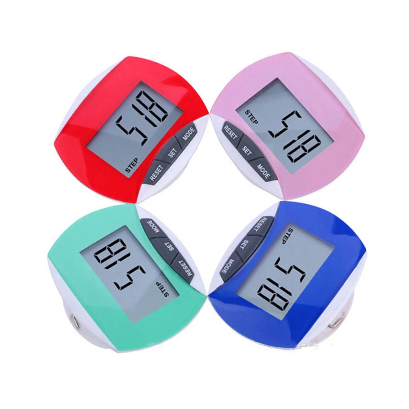 Pedometer with Waist Clip Electronic Large Screen Multi function Sports