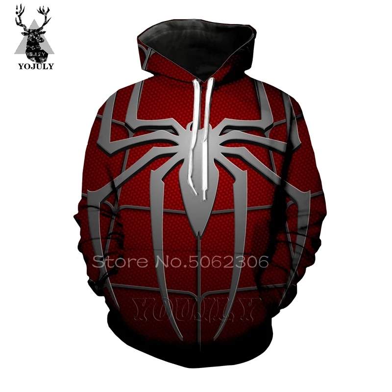Человек-паук толстовки off white Мужская толстовка 3d принт Marvel супергерой хип хоп Уличная пуловер Топы странные вещи A68 - Цвет: 13