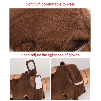 

1 Pair USB Hand Warmer Heated Gloves Toast Hand Warmers Winter Fingerless Gloves Xmas Gift NIN668