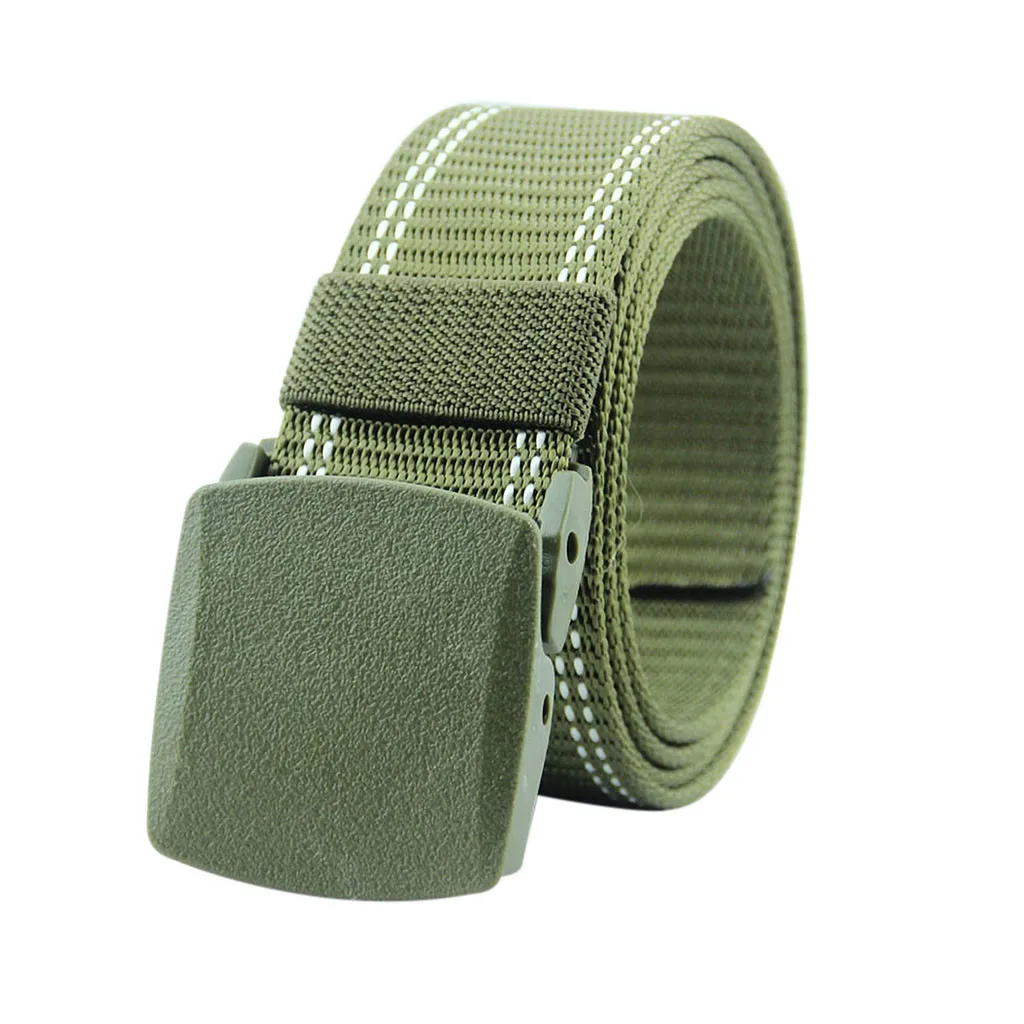 Военный тактический ремень, мужские брезентовые ремни для джинсов, мужской повседневный металлический ремень со съемной пряжкой, ремни, Пояс# A - Цвет: Army Green