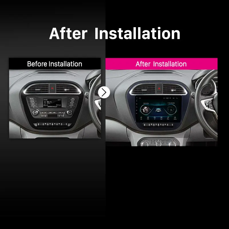 Harfey 9 дюймов Android 1 стерео для Tiago Nexon 2019 HD сенсорный экран автомобильный GPS Радио USB