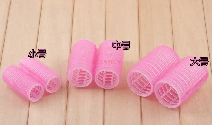 머리 컬은 머리카락을 다치게하지 않습니다 래핑 된 앞머리 홈 버클 대형 웨이브 매직 자체 접착 경기자 플라스틱 헤어 컬러 판매