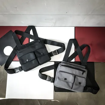 

Fanny Pack Unisex Women Fashion Trend Multi-function Belt Bag Waterproof Oxford Chest Waist Bag Vest Bag Pure поясная сумка