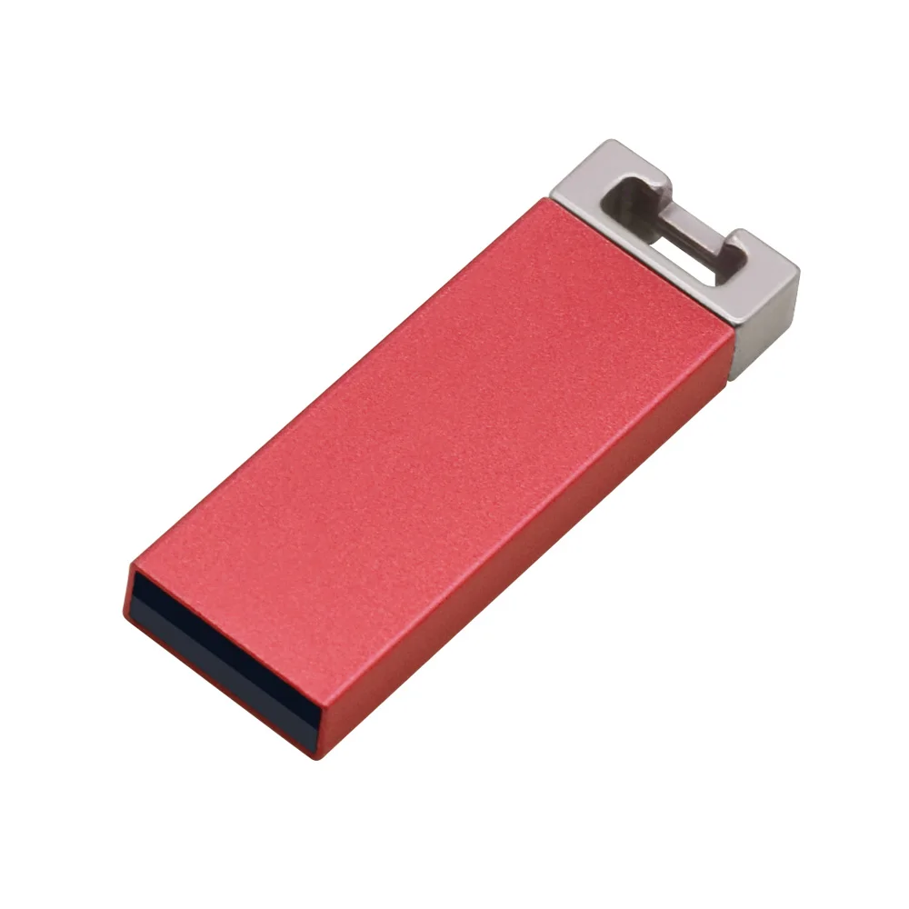 red Металлические Usb флеш-накопители 2,0, флеш-накопитель 32 ГБ, персональная Usb флешка, реальная емкость 4 ГБ 8 ГБ 16 ГБ 64 ГБ, бесплатный логотип на заказ - Цвет: red