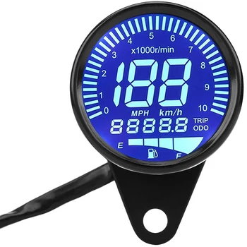 

DC 2V Universal Motorcycle Speeeter Gauge Meter Waterproof LED Backlight Digital Oeter Speed for Yamaha Honda,Etc