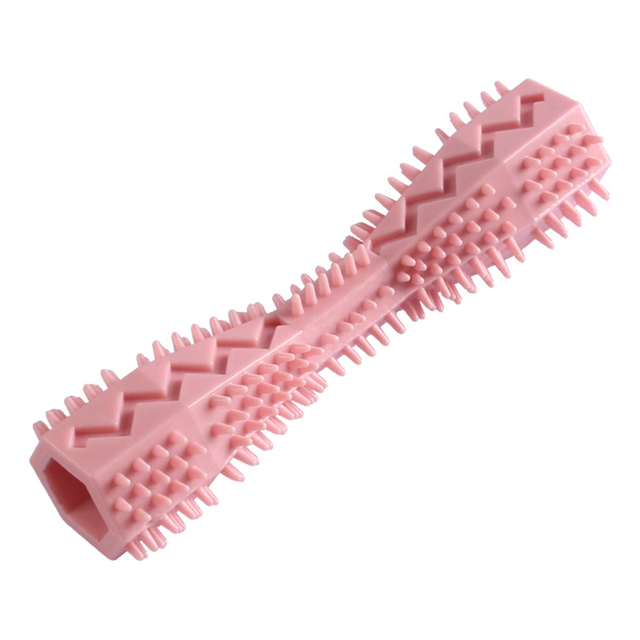 Chew Toys TPR Pet Toothbrush Teeth Cleaning Puppy Brushing Stick Brush Bite-resistant Molar Pet Supplies Squeak Dog Toy