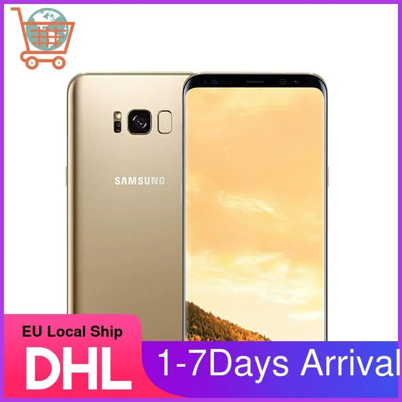 Samsung S8 reformado-Original Samsung Galaxy G950F 4G LTE móvil teléfonos G950 5,8 4GB 64GB 12.0MP Android 7,0 Snapdragon 835