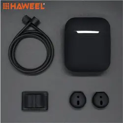 HAWEEL5Pcs/набор силиконовый беспроводной Bluetooth футляр для наушников для Airpods 1 2 Apple TWS вкладыши наушники аксессуары защитный чехол