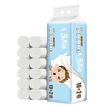 

12rolls/pack Portable Kitchen Soft Smooth Toilet Paper Dining Room Coreless Restaurant Facial Napkin Bathroom Tissue Hotel Daily