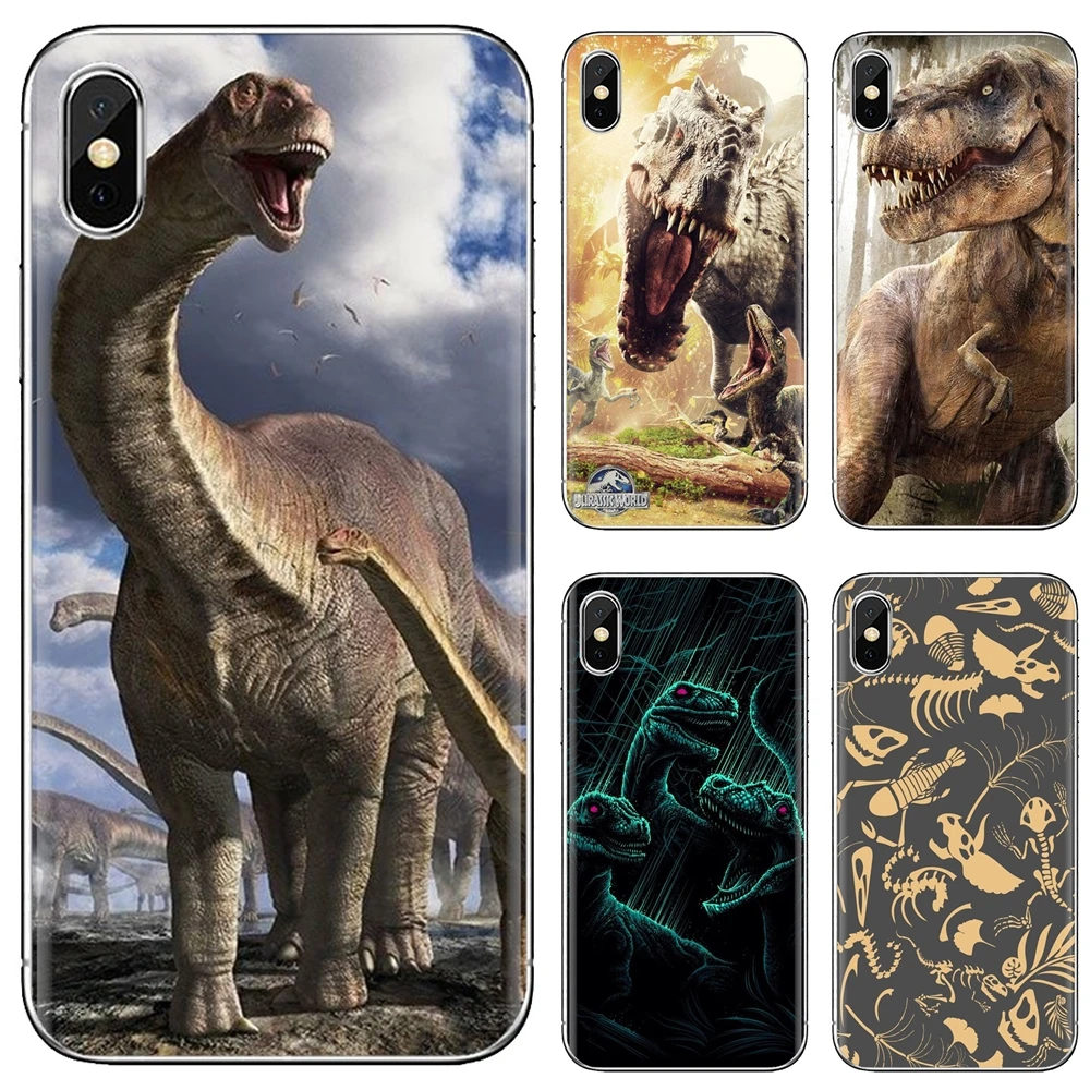 T-Rex динозавр тираннозавр ТПУ силиконовый чехол для Samsung Galaxy A10 A40 A50 A70 A3 A5 A7 A9 A8 A6 Plus