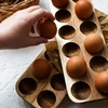 Japanese style Wooden Double Row Egg Storage Box Home Organizer Rack Eggs Holder Kitchen Decor Accessories ► Photo 2/6