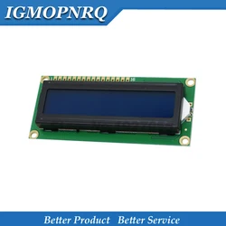 Écran lcd bleu 1602 5V, 1 pièce, Module d'affichage avec caractères, lumière bleue, noir, code blanc, nouveau 