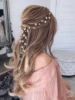 Fxmimior  Bridal Handmade Leaf Pearls Headband Headpiece wedding rose gold hair vine Wedding Bridal Hair Accessories ► Photo 2/6