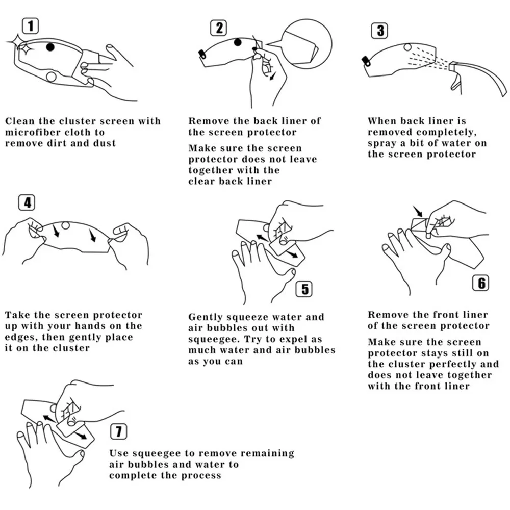 Speedometer Film Installaton Instruction 02