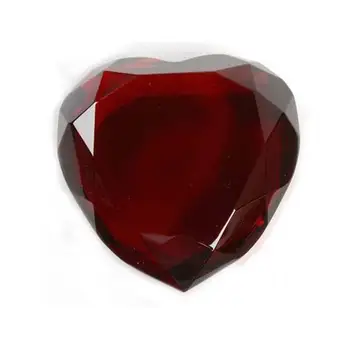 

Wedding Favors or Baby Shower Gifts 8cm Heart Red Crystal Diamond