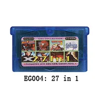 32 бит видеоигры картридж Консоли Карты все в 1 Compilation английский язык для nintendo GBA - Цвет: EG004  27 in 1