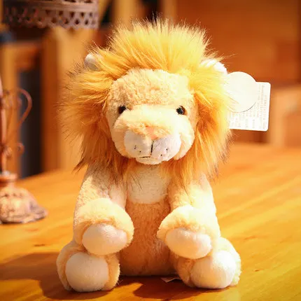 lion Candice guo плюшевая игрушка Плюшевая Кукла мультяшное животное мышь лев тигр енот детская история для сна друг подарок на день рождения 1 шт - Цвет: lion