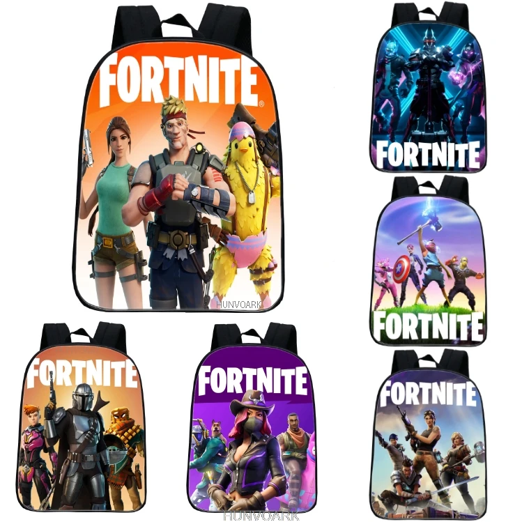 Рюкзак с 3D-принтом FORTNITE для детских игр школьные ранцы девочек и мальчиков 12