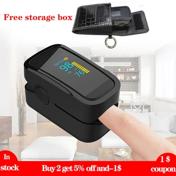 

New fingertip pulse oximeter blood oxygen saturation heart rate monitor oxitertro physical condition Spo2 PR monitoring