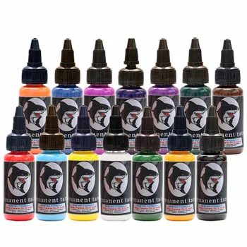 

Professional Tattoo Ink 14 Colors Set 1oz 30ml/Bottle Tattoo Pigment Kit Fashion Makeup cosmetics