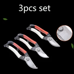 Ciseaux de jardinage professionnels tranchants 3 pièces, sécateurs multifonctions pour tailler les arbres 
