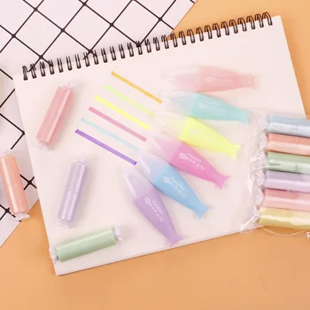 

6 pcs/lot Mini Fish Sweet Highlighter Cute 6 colors Drawing Painting Art Marker Pen School supplies Stationery gift