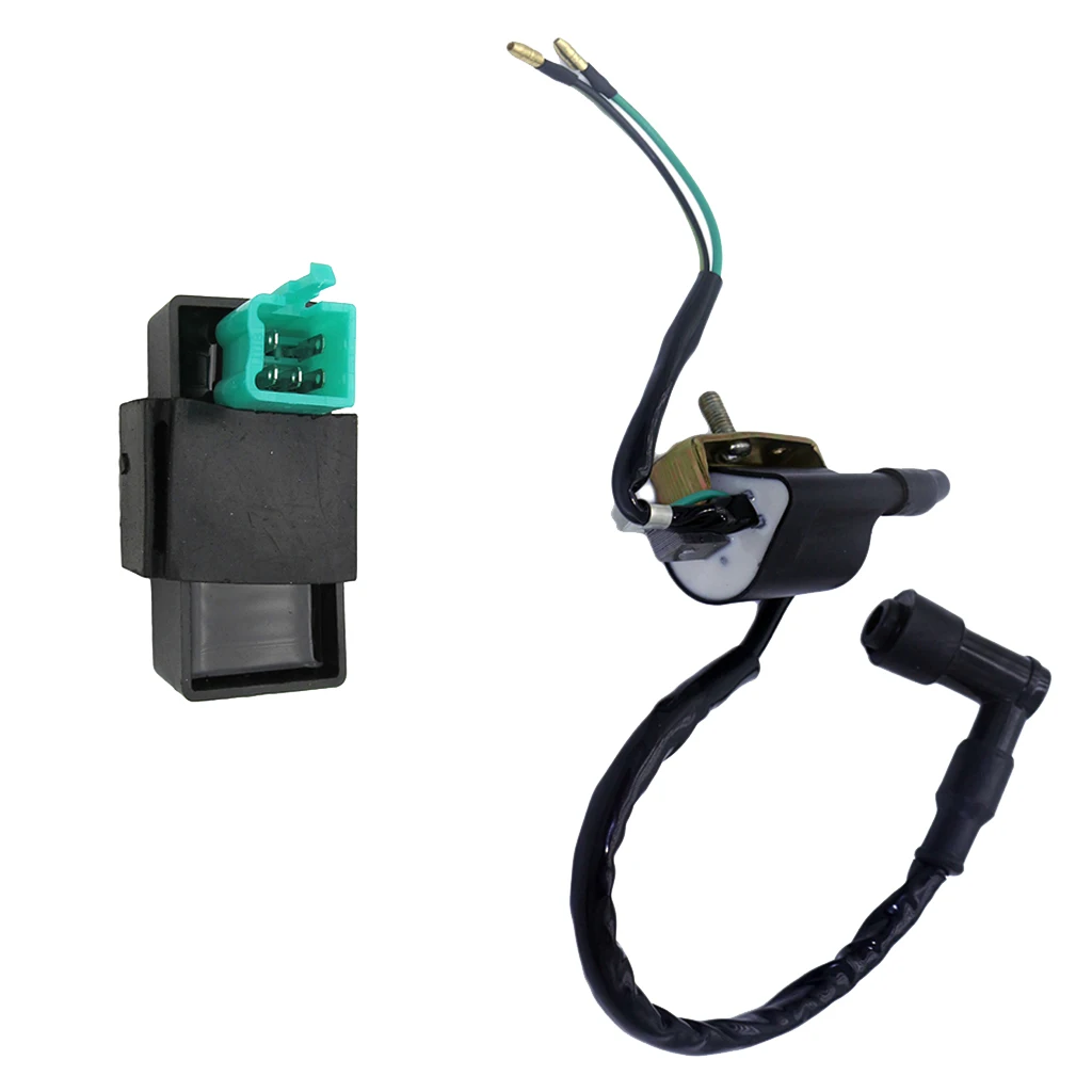 Racing Ignition Coil + AC 6-pin CDI Box Module for 50cc-150cc Engine Parts Dirt Bike ATV Quad