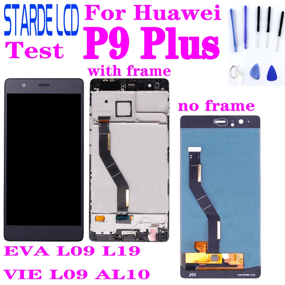 ЖК-дисплей с дигитайзером для Huawei P9 Plus сенсорный экран в сборе рамкой сменная