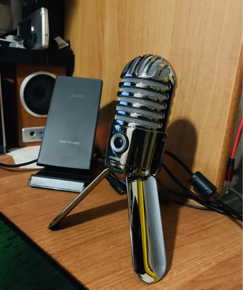 Samson Meteor Mic записывающий конденсаторный микрофон складывающаяся Задняя ножка с usb-кабелем сумка для переноски компьютера конференц-микрофон