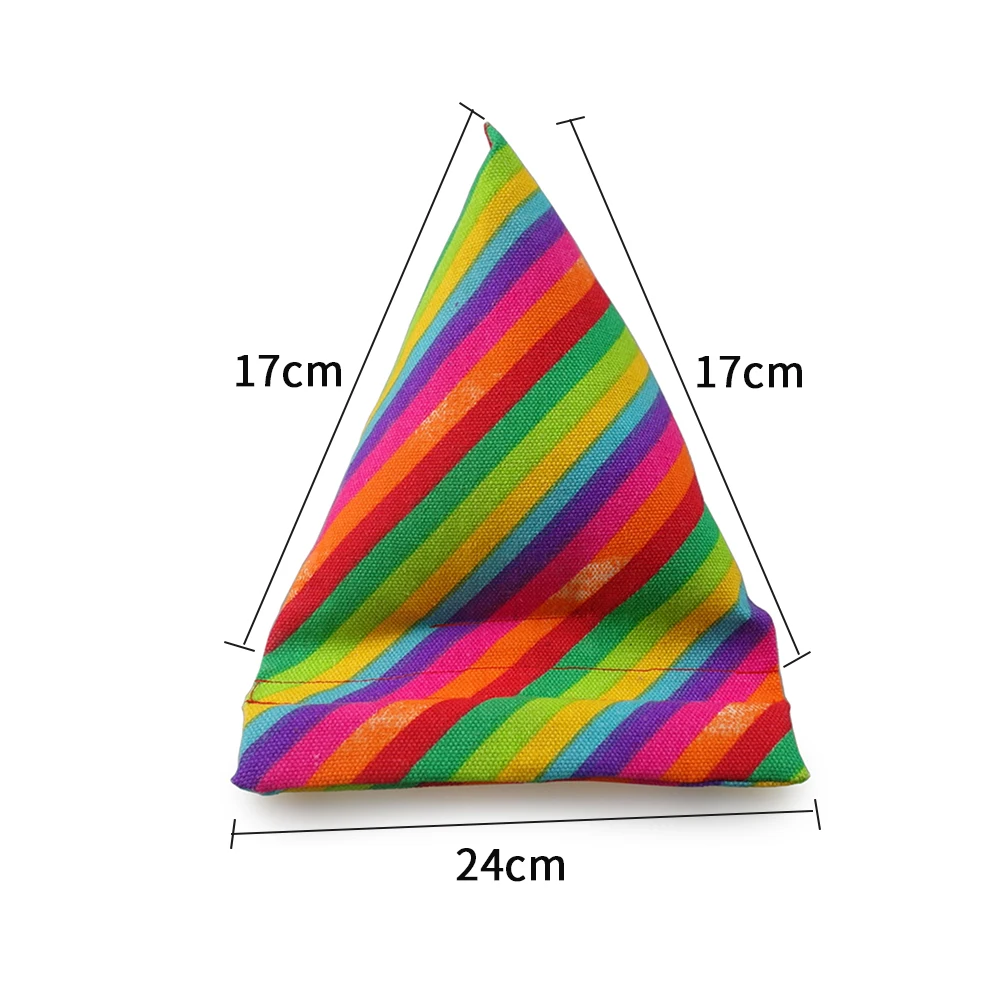 Многофункциональный домашний офисный портативный холщовый держатель для планшета и мобильного телефона с радужной полосой, подставка для