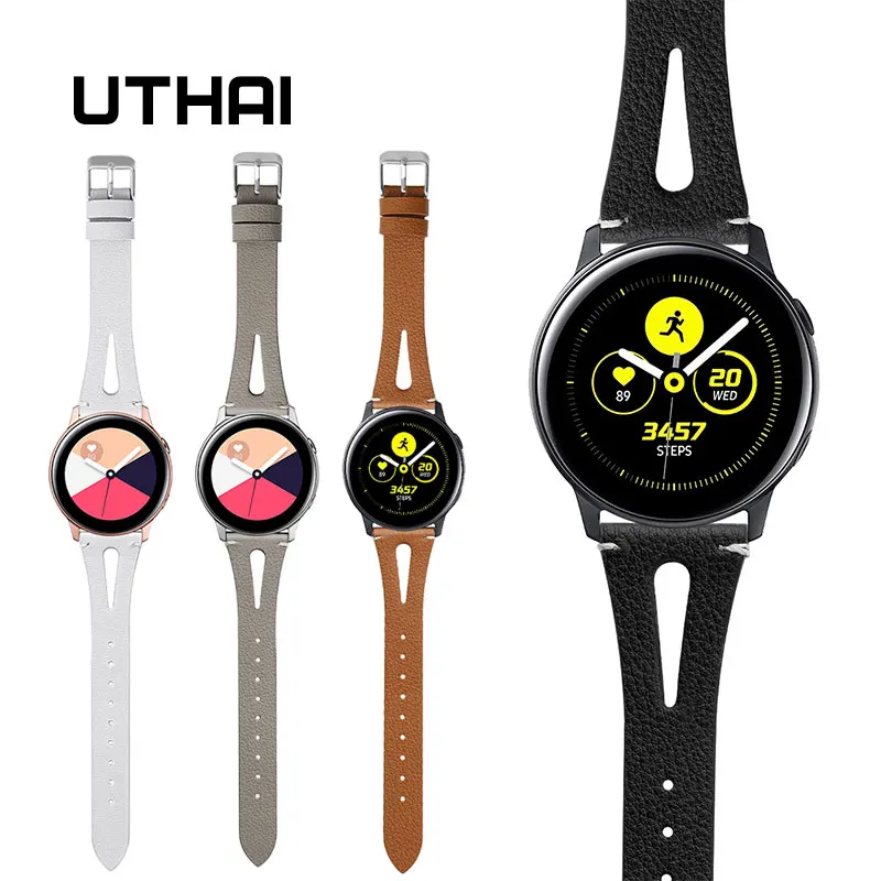 UTHAI ремешок для часов из натуральной кожи 20 мм 22 мм для Samsung Galaxy watch 42 мм 46 мм S2 S3 спортивный ремешок для Amazfit Quick Release UTHAI ремешок для часов из натуральной кожи 20 мм 22 мм для Samsung Galaxy watch 42 мм 46 мм S2 S3 спортивный ремешок для Amazfit Quick Release