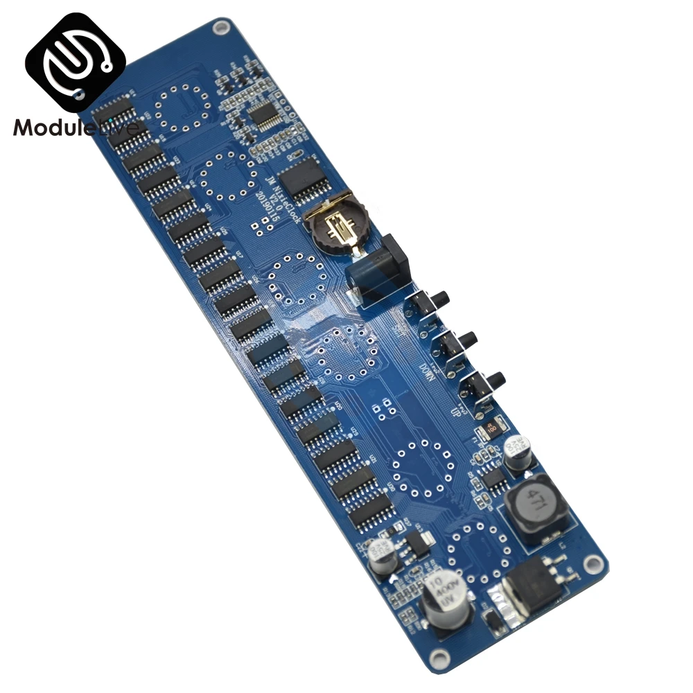 DC 12 В 1A STM8S005 управление IN14 Nixie трубка цифровой светодиодный часы Подарочная плата PCBA RGB лампа часы чип IC Micro USB Diy Инструменты