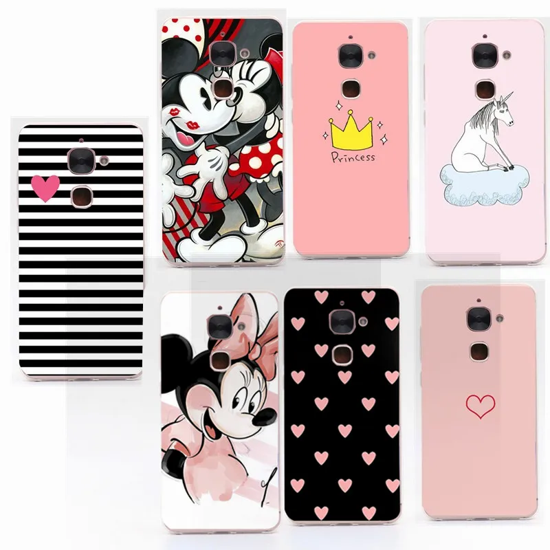 

For Leeco Letv Le 2 Le2 Pro Case X527 X620 Cover Soft TPU Silicone Fundas Heart Painted For Leeco Le 2 X527 Phone Cases