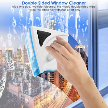 

Magnetic Window Cleaner Wiper Double Sided Brush Cleaner for Washing Window Household Window Surface Cleaning Brush Tools
