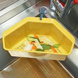 Undermount Kitchen Drains Gadget Hanging Sponge Soap Holder Kitchen Strainers Design Fregaderos De Cocina Home Improvement YQ50