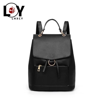

Clamshell Pu Leather Drawstring Women Backpacks High Quality Multifunction Luxury Backpack Leisure Travel Designer Bookbag Purse