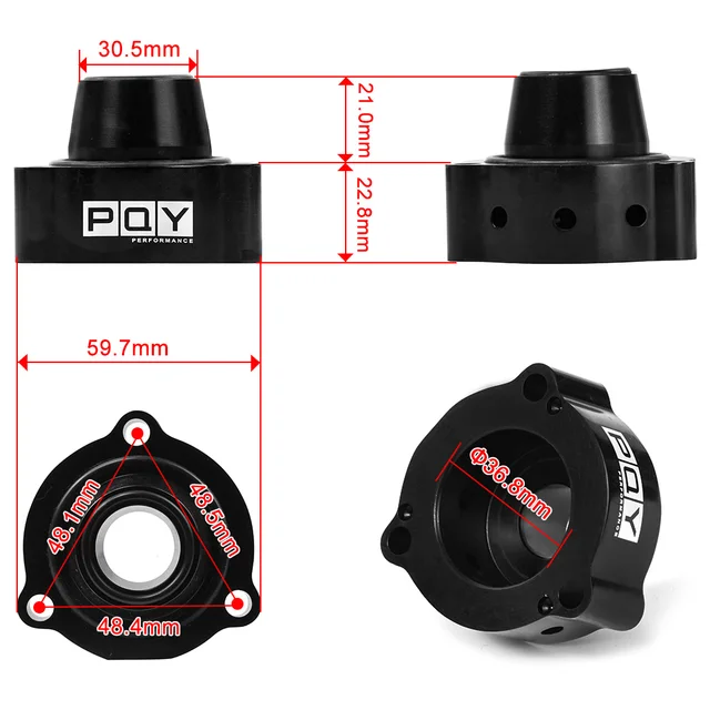 Free Shipping Blow Off VALVE Adaptor for VAG FSiT TFSi Bov Adapter For Audi A3 1.4 1.8 2.0 TSI/FSTi Turbo