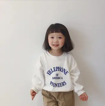 

2020 Hot selling Baby Girls Boys Printed T-Shirt Spring Fashion Kids Sweatshirt 1-6T