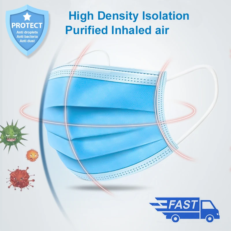 Dropshipping-Antibacterial-Protection-Mask-3-layer-Mouth-Masks-Disposable-Face-Masks-Adult-Safety-Face-Mask-Filter