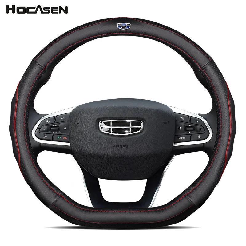 

Geely Dihao Unitang Borui Bin the benry Vision X6x3 Steering Wheel Cover Genuine Leather SUV Four Seasons Universal Grip Cover