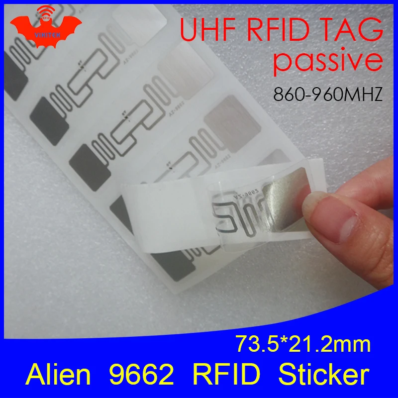 UHF rfid метка наклейка Alien 9662 влажная инкрустация 915 МГц 900 868 860 960 Higgs3 EPCC1G2 6C умная