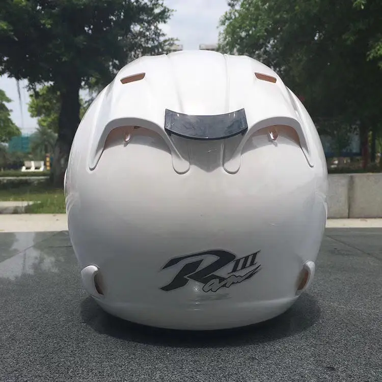 Half Open Face Motorcycle Helmet White Riding Motocross Racing Motobike Helmet Four Seasons Riding Safety 3/4 Helmet Unisex