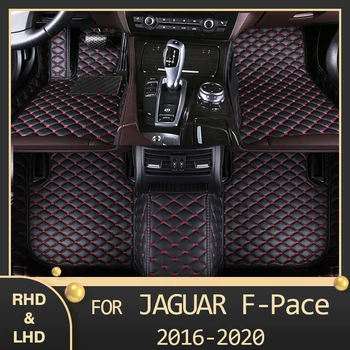 MIDOON dywaniki samochodowe dla Jaguar F-PACE 2016 2017 2018 2019 2020 niestandardowe auto plastry do stóp tanie i dobre opinie AI DI LI NI Sztuczna skóra CN (pochodzenie) z włókien syntetycznych Mata skórzana Maty i dywany Wear-resistant and non-slip