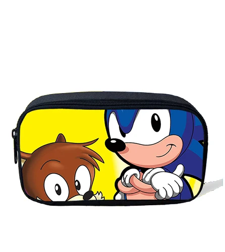 p9093 Sonic рюкзак с принтом «ЁЖ», детский рюкзак, школьная сумка, Mochila, для мальчиков/девочек, повседневный наплечный набор, карандаш, на заказ - Цвет: p9093