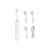 Kemei Sonic Tooth Brush Adult Automatic Electric Toothbrush USB Rechargeable with 3 Heads Replacement IPX7 Waterproof 3 Modes 3