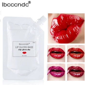

100ml Matte Moisturizing Handmade Lip Gloss Base Gel Lip Glaze Material Odorless Lip Gloss Base for DIY Lip Gloss Making Kit